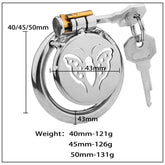 BDStyle Butterfly Flat Metal Male Chastity Cage Male Chastity